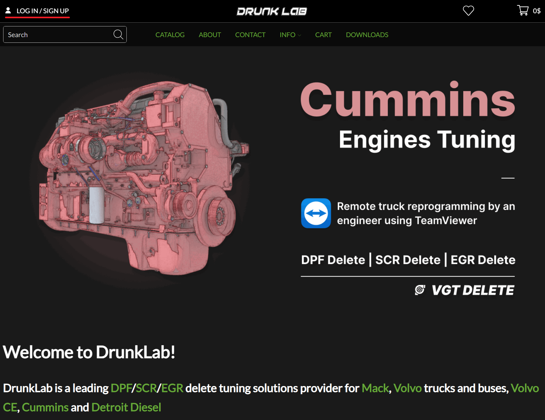 Log in to the main page of DrunkLab Store DL.ge