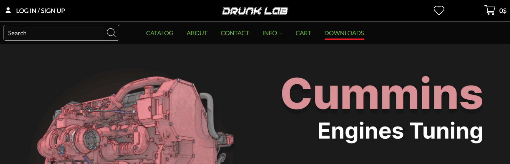 Download app menu on the DL.ge store